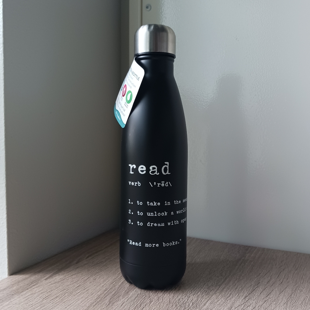 Bookish Water Bottle / Thermos 📚 - Picture 3 of 16